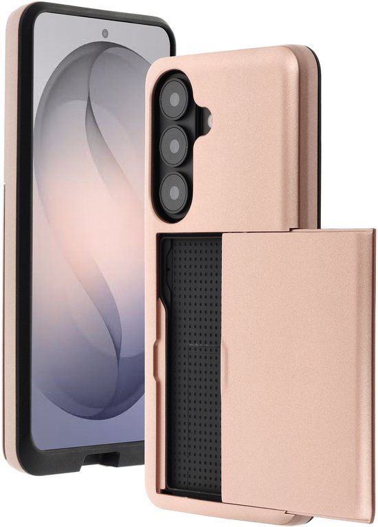 imoshion Hoesje met Pasjeshouder - Geschikt voor Samsung Galaxy S26 - Rose Gold