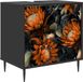 vidaXL - Badkamerkast - LOCHEM - Zwart - eiken - 60 x 40 x 61 cm