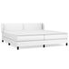 VidaXL Boxspringbed met matras, wit, 200x200 cm, kunstleer