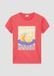 s.Oliver Kinder T-shirt rood katoen korte mouw ronde hals printopdruk 146/152