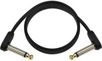 D'Addario PW-FPRR-02 Flat Patch Cable Flat patchkabel voor gitaar/bas, 2ft Right Angle, Single PK
