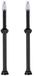 Vision Aluminium Tubeless Kleppen Zwart 70 mm