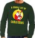 Bellatio Decorations Shoppartners Bv Foute kersttrui - sweater - A Whole Lot of Christmas - heren - groen - Kerstman Angus - met gitaar XL