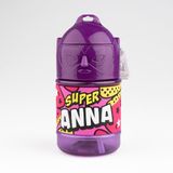 Gepersonaliseerde Super Anna Gepersonaliseerde kinderfles, waterfles met rietje