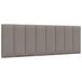 VidaXL Hoofdeind & Voeteind Taupe 140 cm