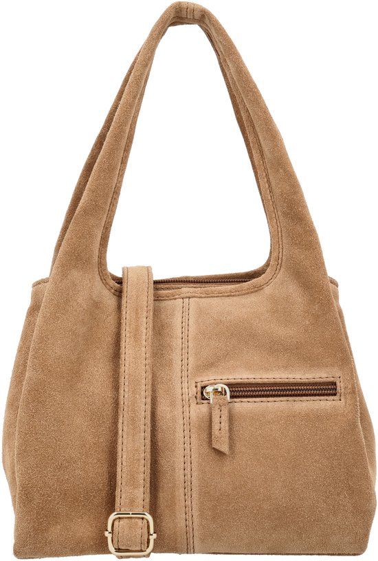 Charm London Sevilla Handtas - Leer - Donkerzand