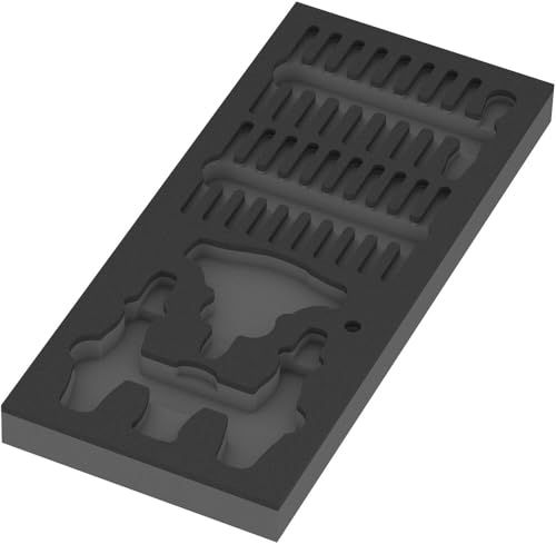 Wera 9852 Thermovormspons voor Kraftform, compact, met ratelfunctie, set 1, zonder gereedschap, 172 x 30 x 392 mm