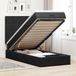 Prolenta Maison Exclusive - Ottomaans bedframe met matrassen, zwart, 90x190 cm, fluweel