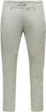 Only &amp; Sons Only & Sons Broek Onsmark Tap 0011 Cotton Linen Pant 22024937 Sea Spray Mannen Maat - W32 X L32