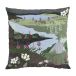 Arvidssons Textil Taie Fjällvandring 47x47 cm Bleu-vert