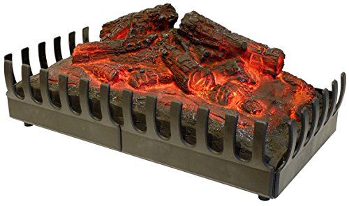 Chemin Arte 094 decoratieve blokken van hout, rood oplichtend, voor elektrische haarden