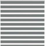 vidaXL Zebra rolgordijn 140x150 cm donkergrijs