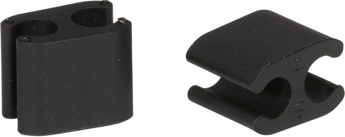 Elvedes kabelclips voor remkabels 5,0 / 5,0 mm zwart 50 stuks