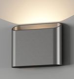 Artdelight Diaz 1L Wandlamp - Geborsteld Metaal - 6W LED - IP54