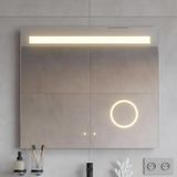 Mia LED miroir de bain, 80 x 70 cm, avec dégivrage et éclairage