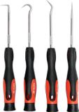 Yato Serie - Set van 4 Haken - Gehard en Verchroomd - Antislip Handgreep