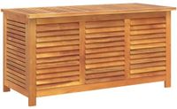 vidaXL Tuinbox met jaloezieën 113x50x56 cm massief acaciahout