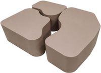 Hioshop Nordland salontafel set van 3 bruin.