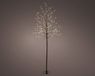 Lumineo Micro LED boom d30h150 cm zwart/wit kerstverlichting