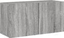 vidaXL Tv-meubel wandgemonteerd 80x30x41 cm grijs sonoma eikenkleurig