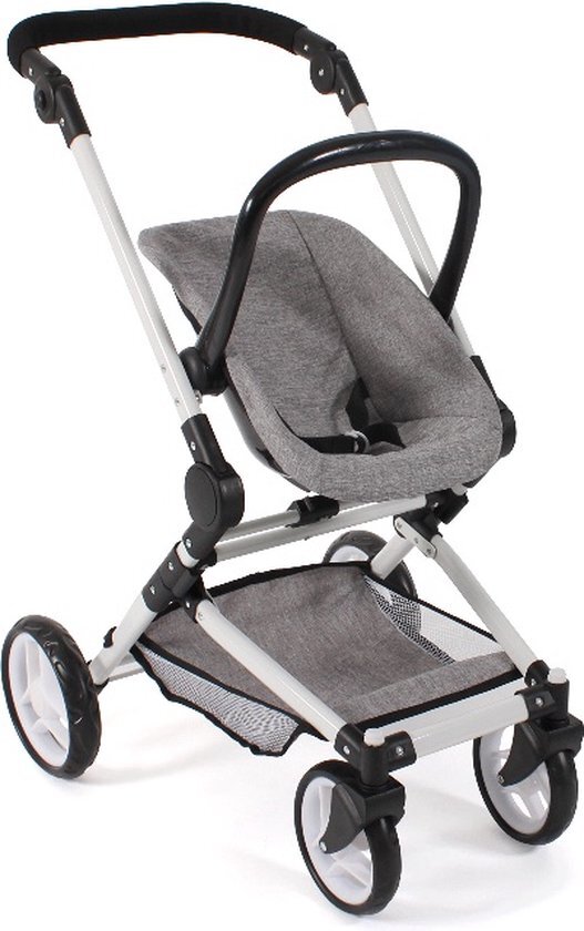 BAYER CHIC BAYER CHIC 2000 Fides 3 in 1 Combi poppenwagen grijs