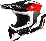 Airoh Aviator Ace 2 Shield Motocrosshelm - Zwart/wit/rood - XS
