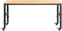 Shanghai Sishun Technology Co., Ltd Banc de travail réglable en hauteur – 122 x 51 cm – Table de travail pratique avec roues et prise électrique