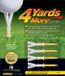 4 Yards More Tee de golf - Standard - 2 3/4 inch - Jaune