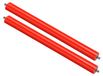 Icecat Roulettes de transport, 2 pouces, polyuréthane, 24 pouces, 2 pièces, rouge