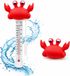 Bellatio Design Zwembad thermometer Funny - Krab - drijvend - badthermometer - kunststof - 25 cm