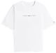 Tommy Hilfiger T-shirt voor heren, korte mouw, ronde hals, wit, maat L