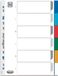 Elba Tabbladen A4 Polypropyleen Multi 25 stuks