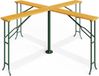 Casaria Statafel XXL – Tuintafel 4 Arms Inklapbaar 241x241x104 cm - Hout