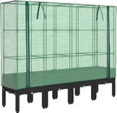 vidaXL Plantenbak verhoogd met kashoes 160x40x140 cm rattanlook