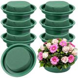 Merkloos Set van 6 Floral Foam Bowls Groen 4.7"