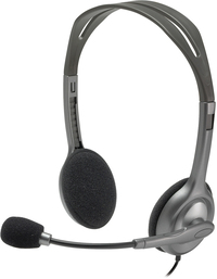 Logitech H110 headset zwart, zilver