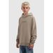 Ballin hoodie met backprint - taupe