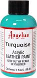 Angelus Leather Acrylic Paint - Turquoise - 118ml