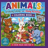 Sip, Cute Animals Coloring Book: Sip, Snack & Play!