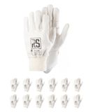 RS REITER 10 montagehandschoenen van rundleer, maat 10, 12 paar, wit