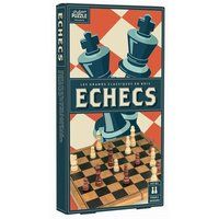 ECHECS Professor Puzzle Klassiek spel Professor Puzzle Vintage houten schaakspel Franstalige Versie