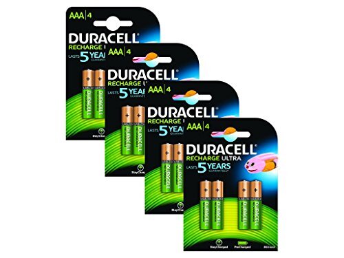 Duracell Oplaadbare batterijen, AAA, 16 stuks.