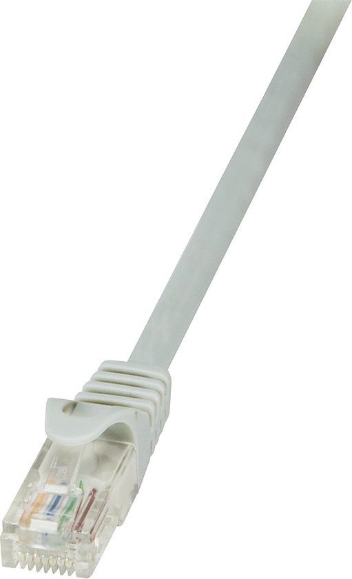 LogiLink CP2062U RJ45 Netwerkkabel, patchkabel CAT 6 U/UTP 3.00 m Grijs