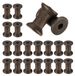 20 bobines en bois, 30 mm, non traité, adapté au bricolage, fil, cordon, projets de bricolage