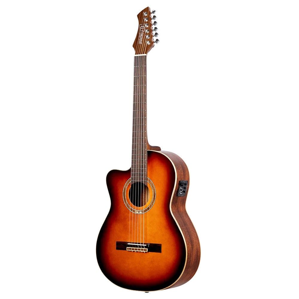 Ortega RCE238SN-FT-L Performer Series linkshandige E/A klassieke gitaar met gigbag