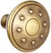 SCHWINN 22276 knop, meubelknop, Zamak, diameter 28 mm, messing gepolijst