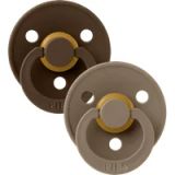 Bibs Colour Fopspeen - Set van 2 - Maat 1 (0-6 maanden) - Mokka / Dark Oak