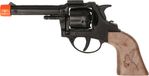 Faram Party Cowboy/Politie speelgoed revolver/pistool - metaal - 8-schots plaffertjes