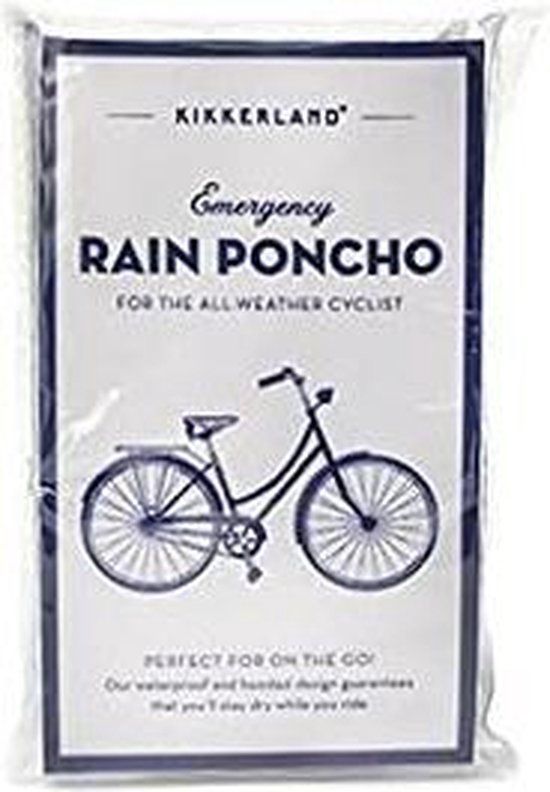 Bol Emergency Rain Poncho Unisex Translucent Kunststof One size Met capuchon