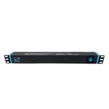 Infitronic - INSV1001A – 19 inch PDU stekkerdoos stroomverdeler 8-voudig 1 HE met schakelaar